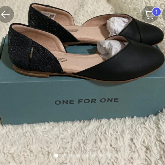 RARE! NWT TOMS Julie D'Orsay in Black - Picture 6 of 7